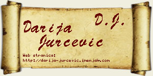 Darija Jurčević vizit kartica